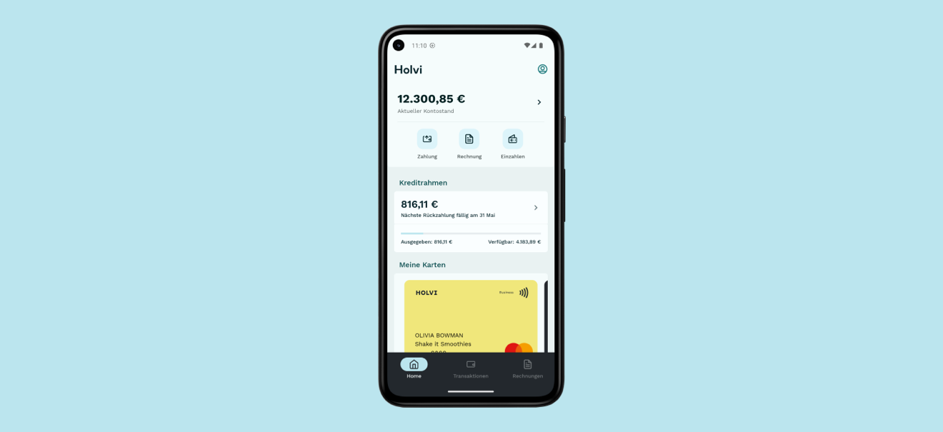Die neue Holvi App für Android