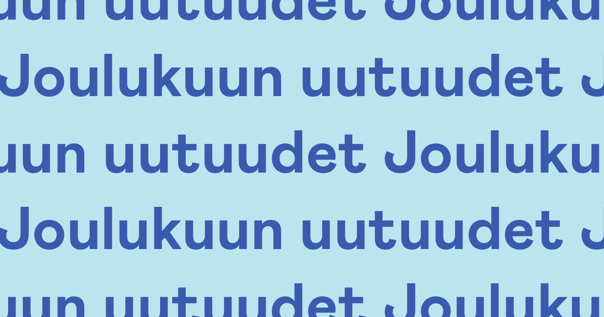 Joulukuun uutuudet Holvissa
