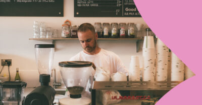 barista making coffee