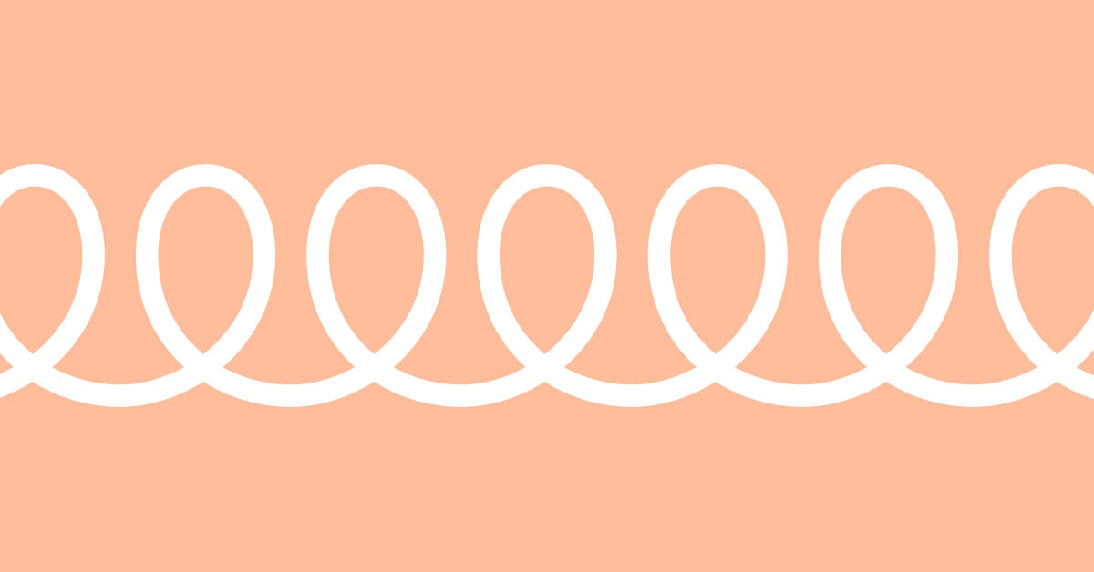 geometric coiled lines
