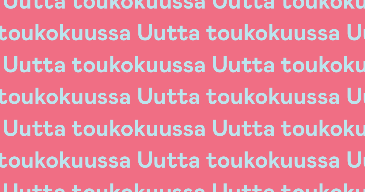 Uutta Holvissa toukokuussa